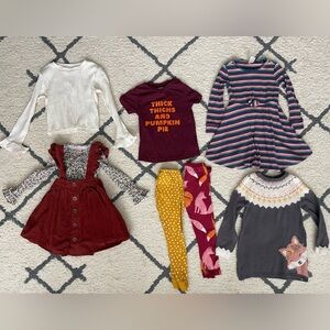 4T little girls fall clothing
